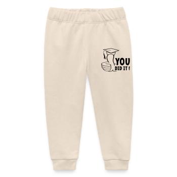 You either passed or you passed it, diploma. - Baby Organic Sweatpants by Stanley/Stella - soft Ecru - Front