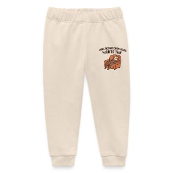 Lieblingsbeschäftigung Nicht tun - Baby Organic Jogginghose Baby Tumbler von Stanley/Stella - Natur - Vorne