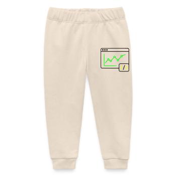 Web Analyse Chart Coding Browser Vektor - Baby Organic Jogginghose Baby Tumbler von Stanley/Stella - Natur - Vorne