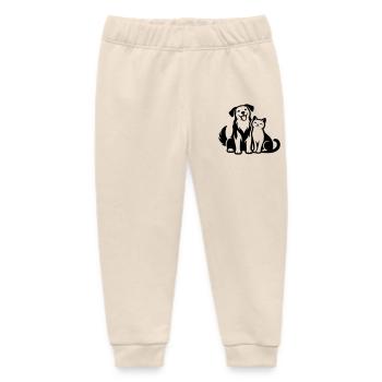 Pets - Baby Organic Sweatpants by Stanley/Stella - soft Ecru - Front