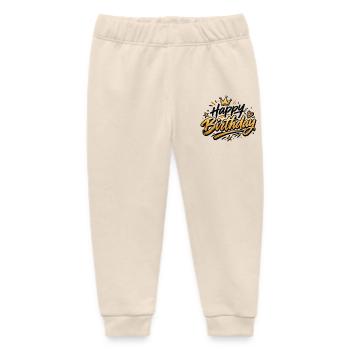 Happy Birthday - Baby Organic Jogginghose Baby Tumbler von Stanley/Stella - Natur - Vorne