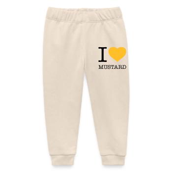 I LOVE MUSTARD Senf Wurst - Baby Organic Jogginghose Baby Tumbler von Stanley/Stella - Natur - Vorne