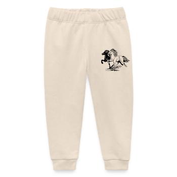 Wild Pferde - Baby Organic Jogginghose Baby Tumbler von Stanley/Stella - Natur - Vorne