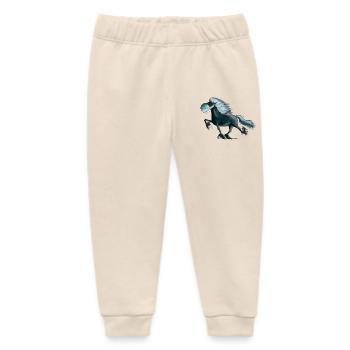 "Power Tölter" - Iceland - Isi - Iceland Horse - Baby Organic Sweatpants by Stanley/Stella - soft Ecru - Front