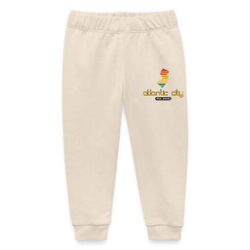 Atlantic City - New Jersey - United States America - Baby Organic Sweatpants by Stanley/Stella - soft Ecru - Front