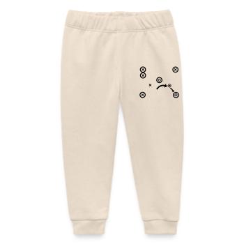 Soccer Tactics Coach Strategy Vector - Baby Organic Sweatpants by Stanley/Stella - soft Ecru - Front