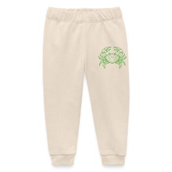 Cancer – Protection & Strength - Baby Organic Sweatpants by Stanley/Stella - soft Ecru - Front