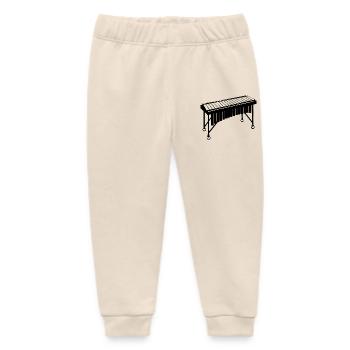 Marimba - Baby Organic Sweatpants by Stanley/Stella - soft Ecru - Front