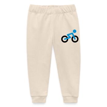 Bicycle - Baby Organic Sweatpants by Stanley/Stella - soft Ecru - Front