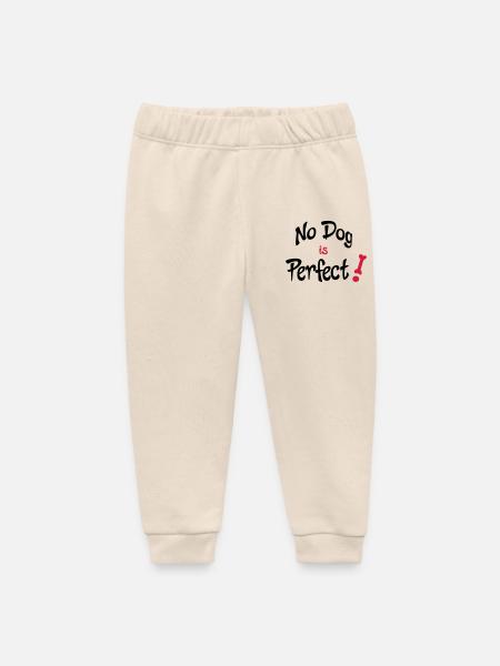 funny dog - Baby Organic Sweatpants by Stanley/Stella - soft Ecru