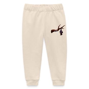 Flughund mit Ast, Rosenkränze, verschenken - Baby Organic Jogginghose Baby Tumbler von Stanley/Stella - Natur - Vorne