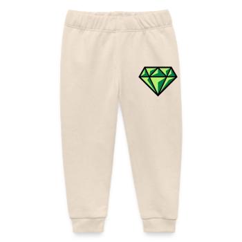 Diamant (Edelstein Brillant Symbol / POS Gre 3C) - Baby Organic Jogginghose Baby Tumbler von Stanley/Stella - Natur - Vorne