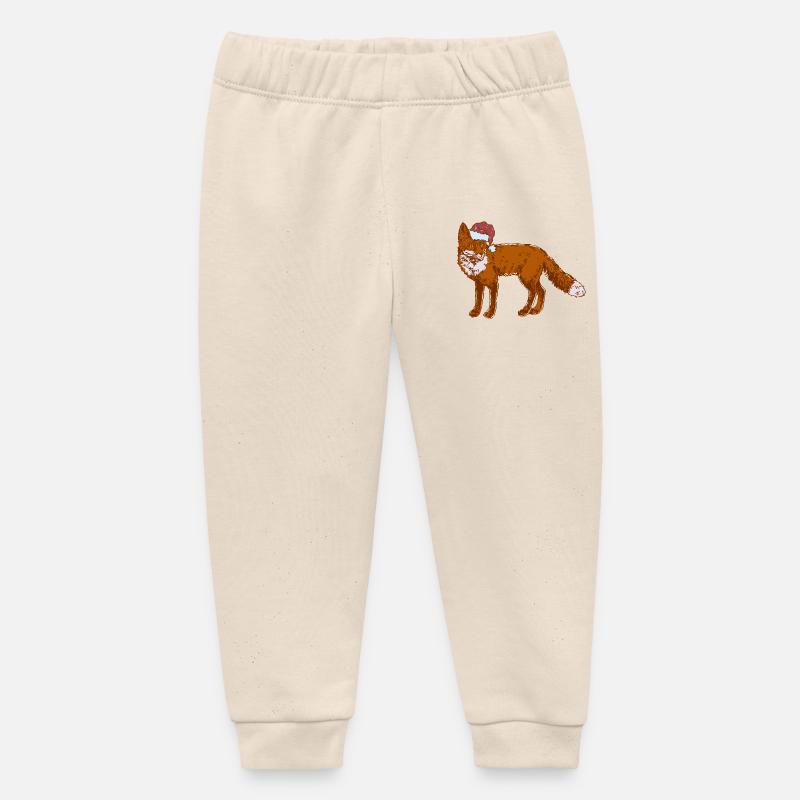 RENARD DE NOËL - Pantalon de jogging bébé bio Stanley/Stella - écru doux