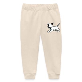 Verspielter Hund-Cartoon - Baby Organic Jogginghose Baby Tumbler von Stanley/Stella - Natur - Vorne