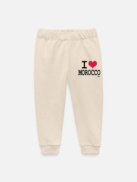 I Love Morocco - i love morocco by wam - Baby Organic Sweatpants by Stanley/Stella - soft Ecru