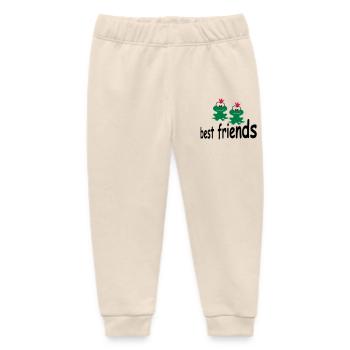 funny - Baby Organic Sweatpants by Stanley/Stella - soft Ecru - Front