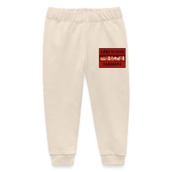 Kopenhagen Skyline Rotdruck - Baby Organic Jogginghose Baby Tumbler von Stanley/Stella - Natur - Vorne