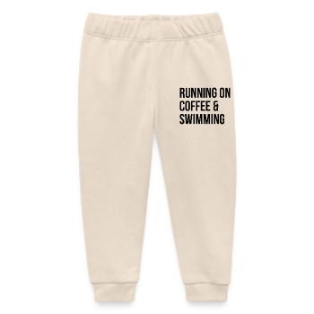 Swimming Swimming Swimming - Baby Organic Sweatpants by Stanley/Stella - soft Ecru - Front