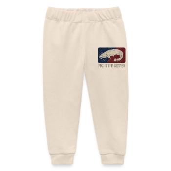 Fight the catfish - Baby Organic Sweatpants by Stanley/Stella - soft Ecru - Front