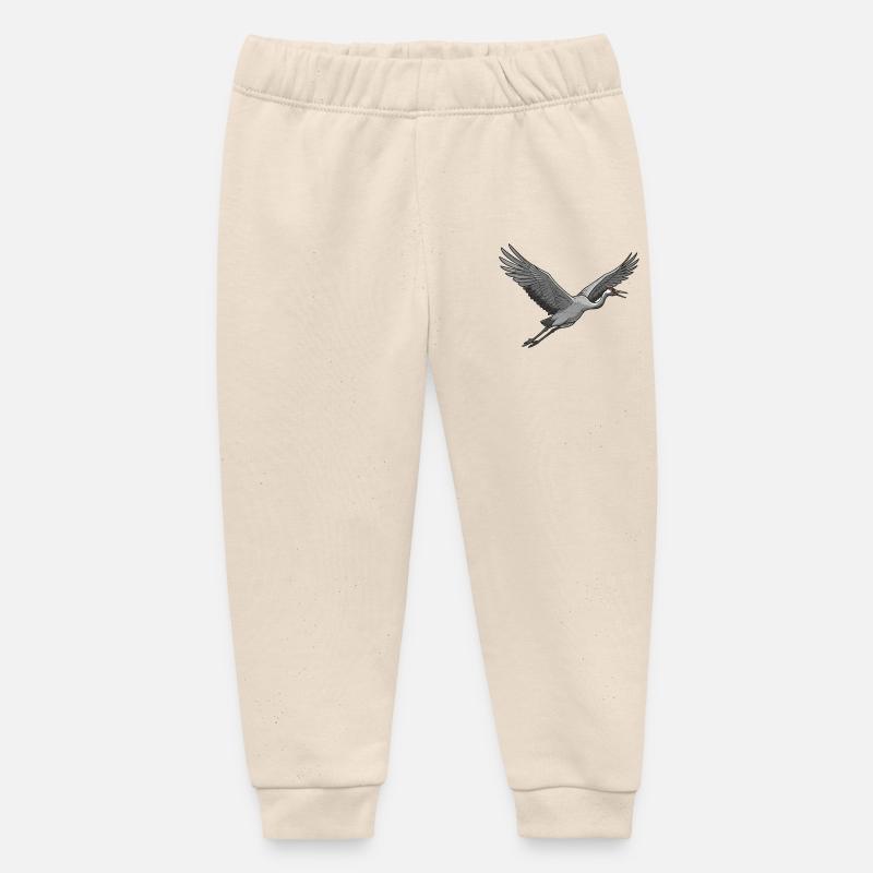 grue - Pantalon de jogging bébé bio Stanley/Stella - écru doux
