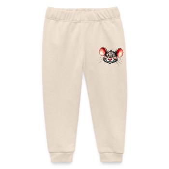 mouse - Baby Organic Sweatpants by Stanley/Stella - soft Ecru - Front