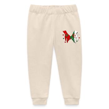Marokko Algerien Flaggen Händehalten used - Baby Organic Jogginghose Baby Tumbler von Stanley/Stella - Natur - Vorne