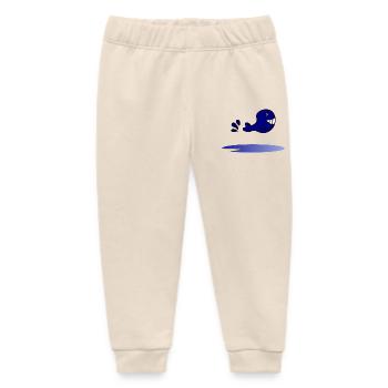 HOLIDAY. HAPPY HOLIDAYS. MISTRESS. MASTER. TEACHER - Baby Organic Sweatpants by Stanley/Stella - soft Ecru - Front