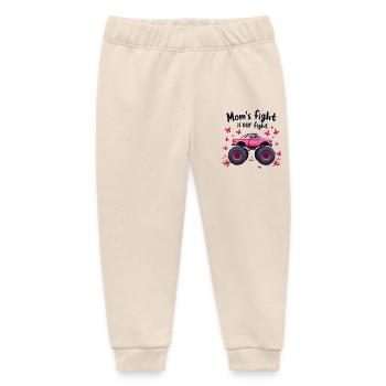 Mamas Kampf unser Kampf - Brustkrebs Bewusstsein - Baby Organic Jogginghose Baby Tumbler von Stanley/Stella - Natur - Vorne