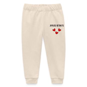 RETIREMENT. COLLEAGUE. RETIREMENT. RETIRED. RETIREMENT. - Baby Organic Sweatpants by Stanley/Stella - soft Ecru - Front