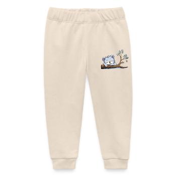 Kuschelbär am Ast - Baby Organic Jogginghose Baby Tumbler von Stanley/Stella - Natur - Vorne