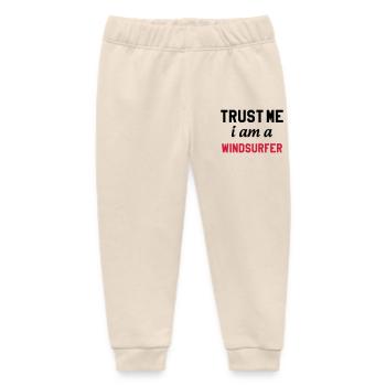 Windsurfen / Windsurfer / Windsurf / Windsurfing - Baby Organic Jogginghose Baby Tumbler von Stanley/Stella - Natur - Vorne