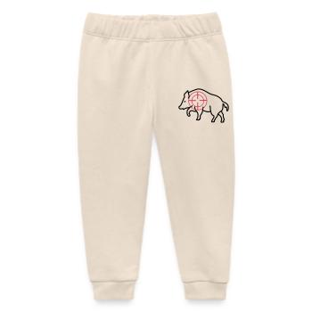 wild boar - Baby Organic Sweatpants by Stanley/Stella - soft Ecru - Front