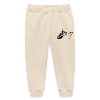 Cruise Ship Cruise Ship Luxury - Baby Organic Sweatpants by Stanley/Stella - soft Ecru - Front
