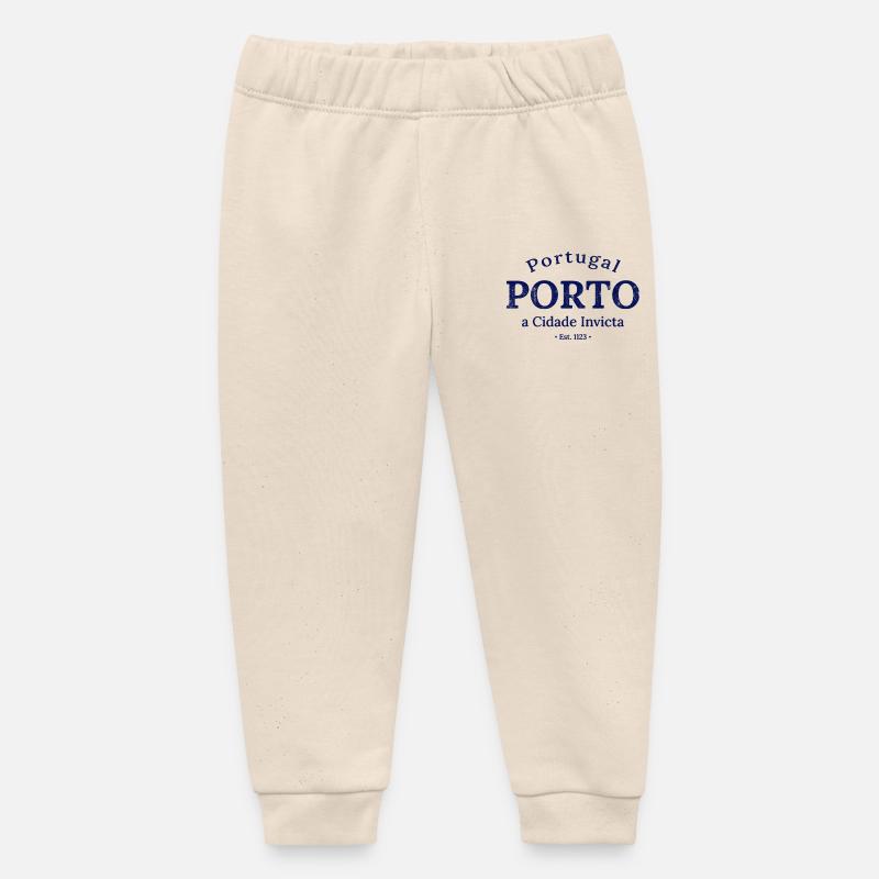Porto a Cidade Invicta Est 1123 - Pantalon de jogging bébé bio Stanley/Stella - écru doux