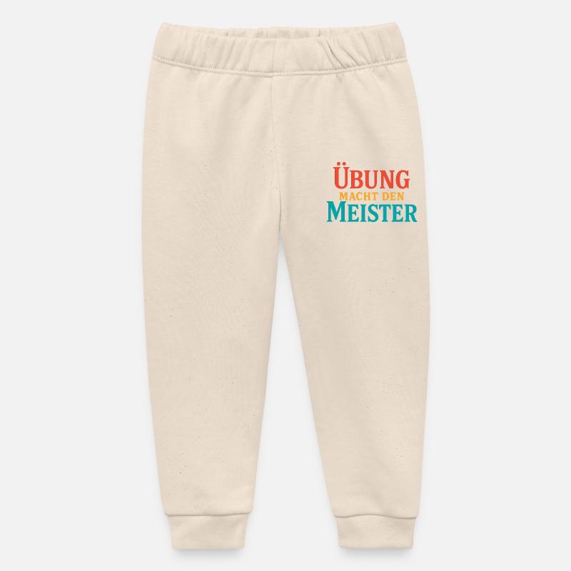Entraînez-vous à forger le Maître - Pantalon de jogging bébé bio Stanley/Stella - écru doux
