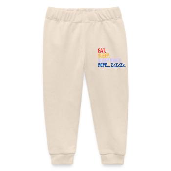 MANGER DORMIR DORMIR DORMIR PLUS ZzZzZ - Pantalon de jogging bébé bio Stanley/Stella - écru doux - Devant