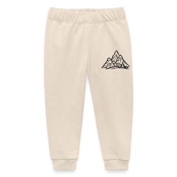 Mountains - Baby Organic Sweatpants by Stanley/Stella - soft Ecru - Front