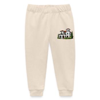 Mediterranean villa wing - Baby Organic Sweatpants by Stanley/Stella - soft Ecru - Front