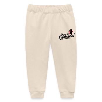revolution fist - Baby Organic Sweatpants by Stanley/Stella - soft Ecru - Front