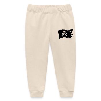 pirate - Baby Organic Sweatpants by Stanley/Stella - soft Ecru - Front