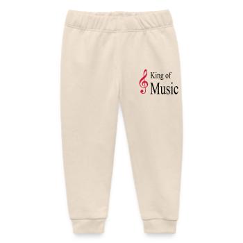 music - Baby Organic Sweatpants by Stanley/Stella - soft Ecru - Front