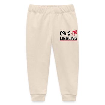 Baby Geburstag Geschenk Spruch Opas Liebling Opi - Baby Organic Jogginghose Baby Tumbler von Stanley/Stella - Natur - Vorne
