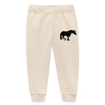 funny Tinker black, Irish Cob - Baby Organic Sweatpants by Stanley/Stella - soft Ecru - Front