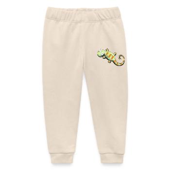 Happy Gecko I Echse - Baby Organic Jogginghose Baby Tumbler von Stanley/Stella - Natur - Vorne