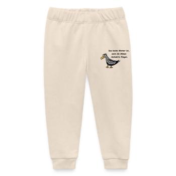 Möwe - Das beste Wetter ist, wenn die Möwen ... - Baby Organic Jogginghose Baby Tumbler von Stanley/Stella - Natur - Vorne