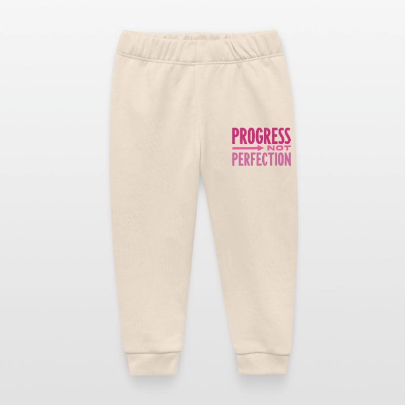 Le progrès, pas la perfection Le progrès compte Pantalon de jogging bébé bio Stanley/Stella