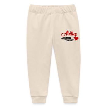 Abitur Herz Script - Baby Organic Jogginghose Baby Tumbler von Stanley/Stella - Natur - Vorne