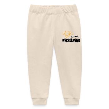Kleiner Wirbelwind Baby Sturm Babysprüche Lustig - Baby Organic Jogginghose Baby Tumbler von Stanley/Stella - Natur - Vorne