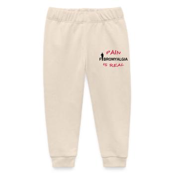Fibromyalgia - Pain is real Geschenk - Baby Organic Jogginghose Baby Tumbler von Stanley/Stella - Natur - Vorne