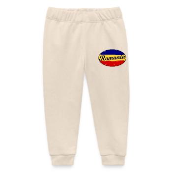 Die Farben von Rumänien - Baby Organic Jogginghose Baby Tumbler von Stanley/Stella - Natur - Vorne